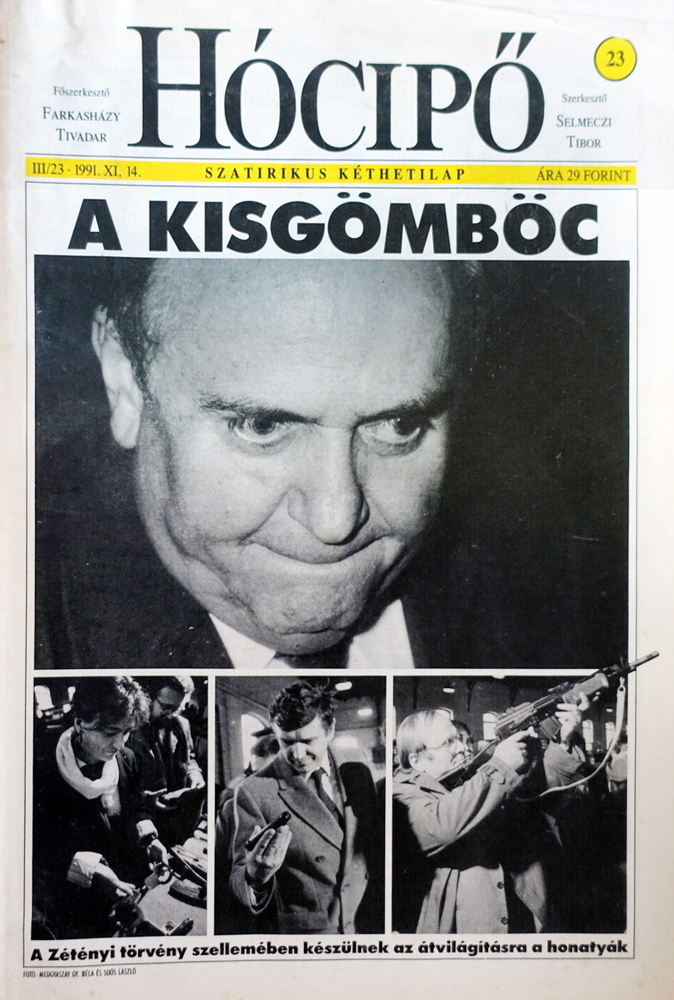 Torgyán József és a Hócipő 1991-ből